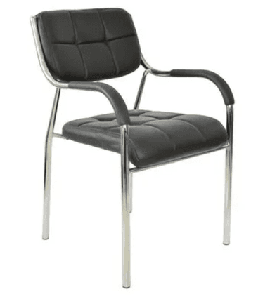 SILLA NEGRA ACOLCHADA